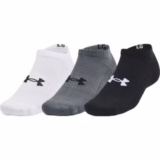 Носки Under Armour 1363241-003 Core No Show 3 пари Чорний MD (194513943142)