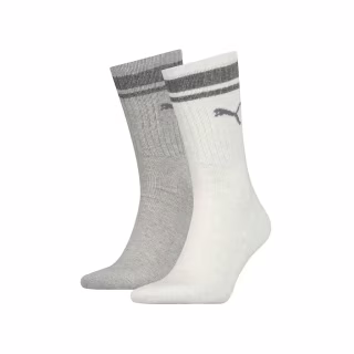 Носки Puma Crew Heritage Stripe Unisex 261058001-002 світло-сірий 43-46 (8718824801063)