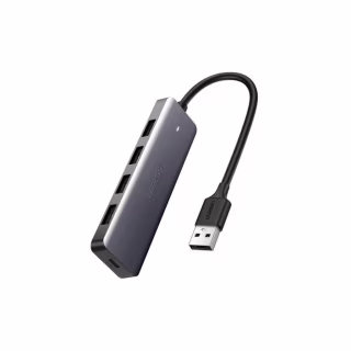 Концентратор Ugreen 4-port 0.15m USB 3.0 Active Metal Plated Shell Ultra Slim CM (50985)