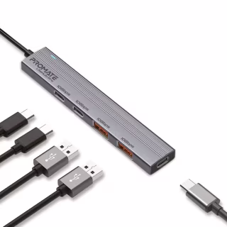 Концентратор Promate USB Hub 4 ports litehub-pro (litehub-pro)