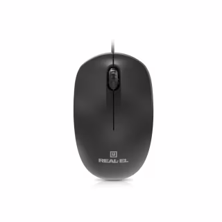 Мишка REAL-EL RM-206 USB Black (EL123200061)