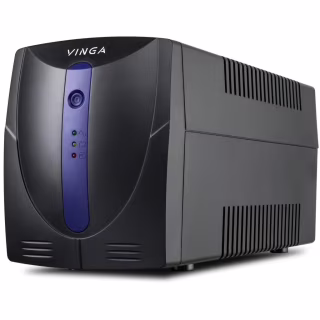 Источник бесперебойного питания Vinga LED 1500VA plastic case with USB (VPE-1500PU)