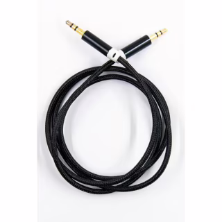 Кабель мультимедийный 3.5mm M to 3.5mm M 1.0m black Dengos (AUDIO-NTK-BLACK)