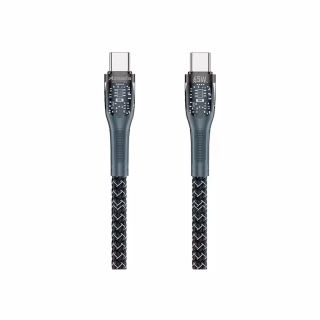 Дата кабель USB-C to USB-C 1.3m Lotto PD-B89CC Black Proda (PD-B89 (C-C)-BK)
