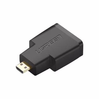 Перехідник Micro HDMI M to HDMI F black Ugreen (20106)