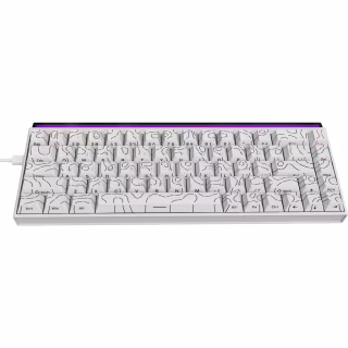 Клавіатура Ajazz NK68 Red Switch USB UA White (NK68-R-S-W)