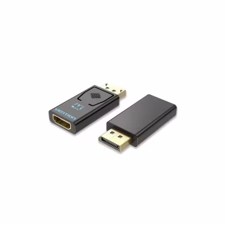 Переходник DisplayPort M to HDMI F 4K30Hz black Vention (HBMB0)