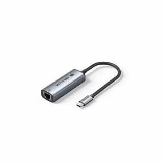 Переходник USB-C to RJ45 Ethernet 2500Mbps gray Vention (CFTHB)