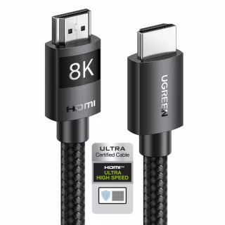 Кабель мультимедійний HDMI M to HDMI M 10.0m 8K60Hz 48Gbps braided Ugreen (95966)