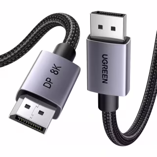 Кабель мультимедійний DisplayPort M to DisplayPort M 5.0m 8K60Hz 32.4Gbps black Ugreen (45039)