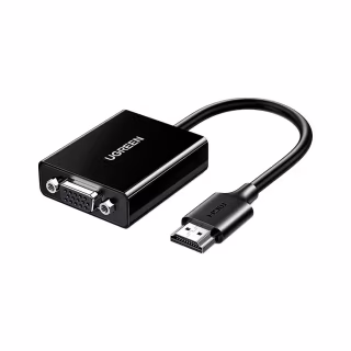 Переходник HDMI M to VGA F 1920x1080 60Hz black Ugreen (UGR-90813)