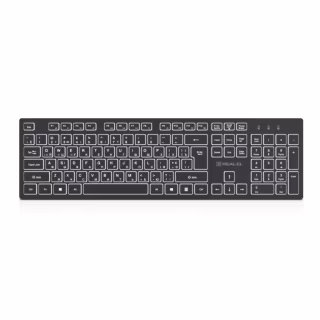 Клавіатура REAL-EL RK-725W Wireless/Bluetooth Black (EL123100061)