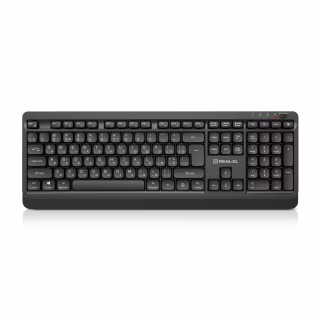 Клавіатура REAL-EL RK-760W Wireless Black (EL123100058)