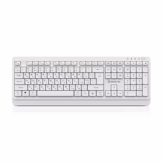 Клавіатура REAL-EL RK-761W Wireless White (EL123100059)