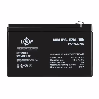 Батарея до ДБЖ LogicPower 12В 12 Ач (6-DZM-12) (16152)