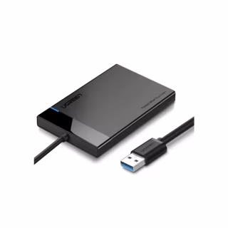 Карман внешний Ugreen USB 3.0 to SATA 3.0 2.5" HDD/SSD enclosure 6TB UASP black (30847)
