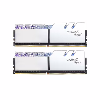 Модуль пам'яті для комп'ютера DDR4 32GB (2x16GB) 3200 MHz TridentZ RGB ROYAL Silver G.Skill (F4-3200C16D-32GTRS)