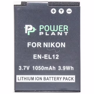 Аккумулятор к фото/видео PowerPlant Nikon EN-EL12 (DV00DV1242)