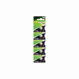 Батарейка Gp CR 1220 Lithium 3.0V * 1 (відривається) (CR1220E-2CPU5 / 4891199001345)