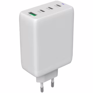 Зарядний пристрій Canyon CU100ACC GaN 100W 3xPD 1xQC EU White (CNS-CUW100ACC)