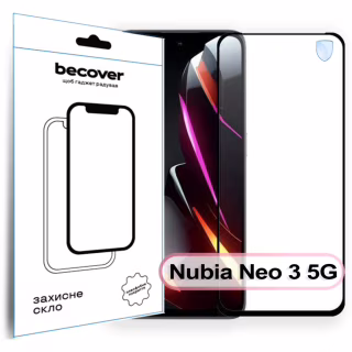 Стекло защитное BeCover Nubia Neo 3 5G Black (713883)