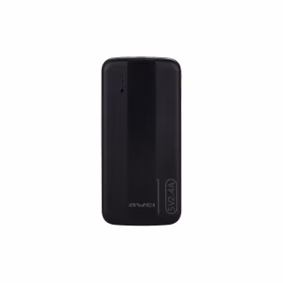 Батарея універсальна AWEI 10000mAh P20K, 12W, Black (6954284009744)