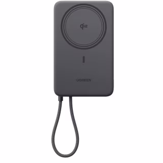 Батарея универсальная Ugreen 10000mAh 30W 1xUSB-C + 15W Magnetic Wireless + cable USB-C black (75982B)