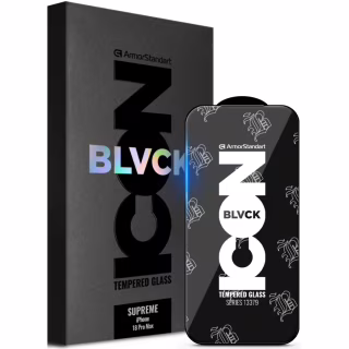 Стекло защитное Armorstandart Supreme Black Icon Apple iPhone 18 Pro Max (ARM91940)