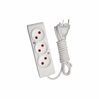 Мережевий подовжувач TECCO 1.5m white (8681277843556)