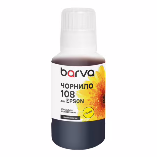 Чорнило Barva Epson 108 140 мл, yellow, special, OneKey (E108-1012)