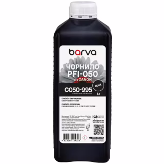 Чорнило Barva Canon PFI-050 Special, 1 л, Black pigmented (C050-995)