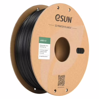 Пластик для 3D-принтера eSUN EABS-CF 1,75mm 1kg BLACK (EABS-CF-P175B1)
