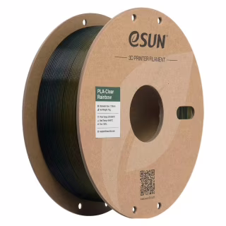 Пластик для 3D-принтера eSUN PLA Clear Rainbow 1,75mm 1kg Transl YEL GRN BLUE (PLA-CLRB175T-YGU1P1)