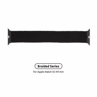 Ремінець до смарт-годинника Armorstandart Braided Solo Loop для Apple Watch 49/46/45/44/42 (Series 1-3) Charcoal Size 10 (172 mm) (ARM58074)