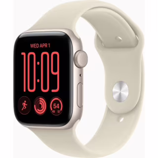 Смарт-годинник Apple Watch SE 3 2026 GPS 40mm Starlight Aluminium Case with Sand Sport Band - S/M (MJKR4RK/A)