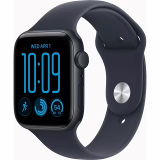 Смарт-часы Apple Watch SE 3 2026 GPS 44mm Midnight Aluminium Case with Navy Blue Sport Band - M/L (MJL94RK/A)