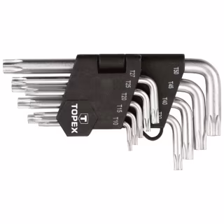 Ключ Topex ключі шестигранні Torx T10-T50, набір 9 шт.*1 уп. (35D960)