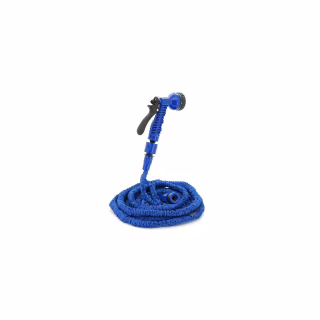 Шланг для поливу Voltronic KY-150B, 5-15м/50ft, + розпилювач, насадка на кран, Blue, Box (KY-150B)