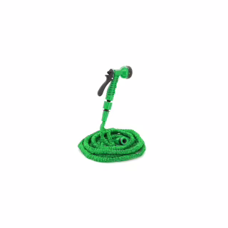 Поливочный шланг Voltronic KY-150G, 5-15м/50ft, + распылитель, насадка на кран, Green, Box (KY-150G)