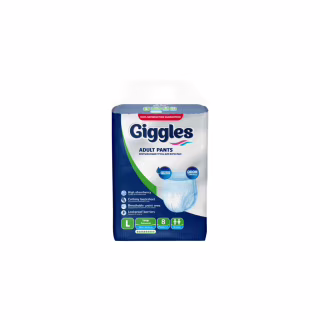 Подгузники для взрослых Giggles Large 100-150 см 8 шт (8680131204250)