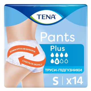 Подгузники для взрослых Tena Pants Plus Small 14 шт 65-85 см 6 крапель (7322542545270)