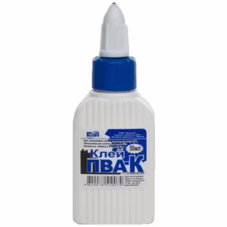 Клей КіП ПВА-К 50 мл із супер ковпачком (GLUE-KIP-PVA-50ML)