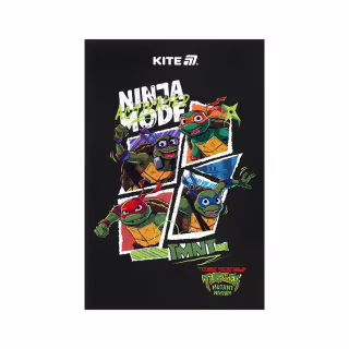 Блокнот Kite А5 Ninja Turtles 2 термобиндер, 64 листа, нелинованный (NT25-193-2)