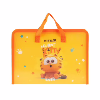Папка - портфель Kite на молнии A4 Garfield, 1 отделение (GF25-202)