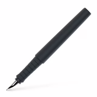 Ручка пір'яна Faber-Castell POLY Fountain Pen Black, колір корпусу чорний, перо F (0,5 мм) (32995)