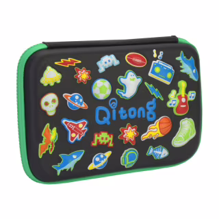 Пенал Cool For School с тиснением 1 отделение Черный (QT-5638-Black)