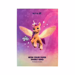 Цветная бумага Kite А4 неоновая My Little Pony (10 листов/ 5 цветов) (LP24-252)
