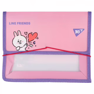 Папка для тетрадей Yes на резинке пластиковая Line Friends Cony В5 (492210)