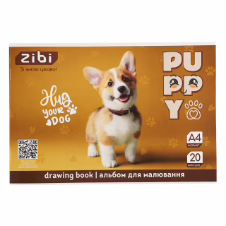 Альбом для малювання ZiBi А4 CATS&DOGS, 20 аркушів на скобі (ZB.1423-22)