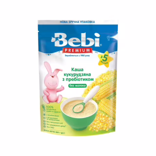 Детская каша Bebi Premium Кукурузная с пребиотиком 200 г (8606019654436)